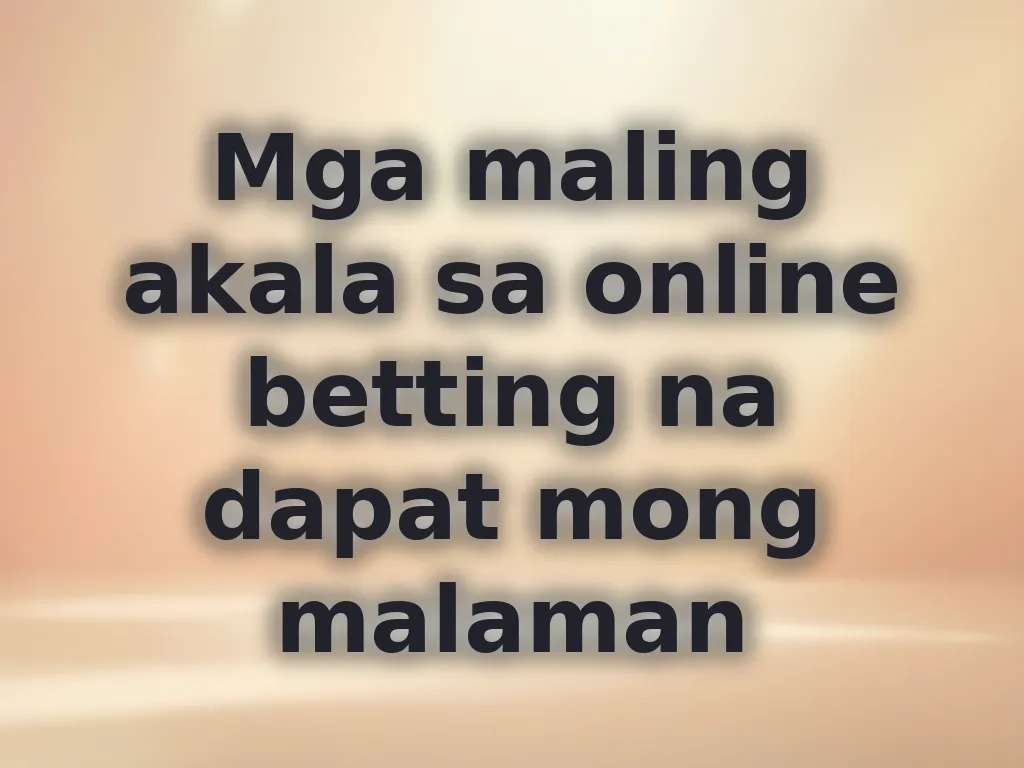 Mga myths sa gambling
